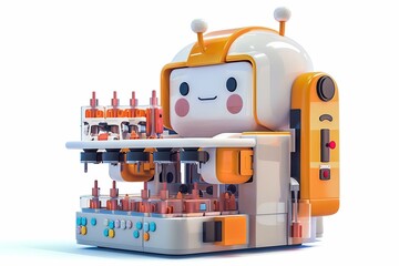 Fototapeta premium packaging machine, character