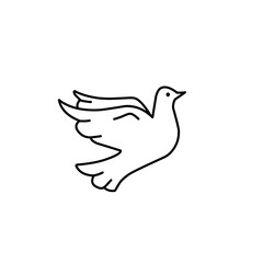 dove line icon