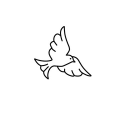 dove line icon