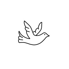dove line icon