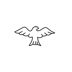 dove line icon