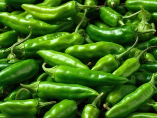 photo green chili peppers