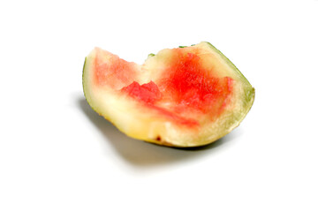 watermelon rind isolated on white background
