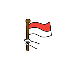 illustration of the independence day of the Republic of Indonesia