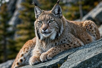 Obraz premium Lynx Wild Cat Beautiful Design for Animal Lovers
