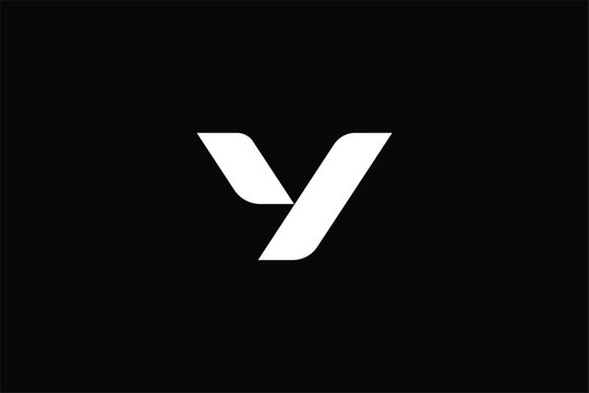 letter y initial abstract business logo, letter Y flame Universal elegant vector emblem Premium business logotype on black background