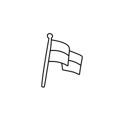 Indonesian independence day doodle icon