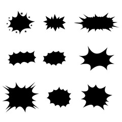 surprise text bubble on transparent background