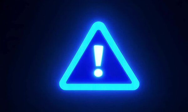 A blue triangle with a white exclamation mark (mov)