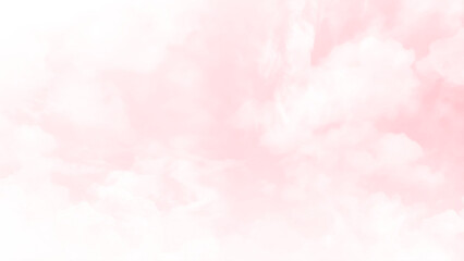 Nice white cloud on pink sky. Vector.