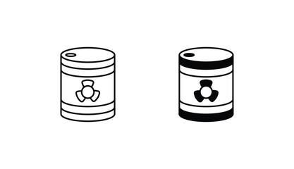 radioactive icon design with white background stock illustration