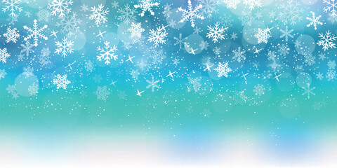 雪　クリスマス　冬　光　背景