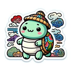 Obraz premium Cute animals sticker