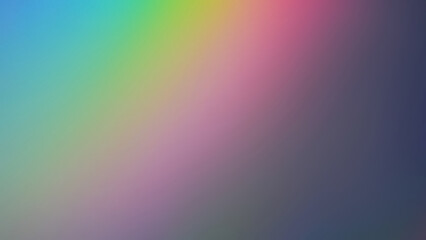 Obraz premium Rainbow gradient. Color spectrum. Iridescent foil glow effect. Blur blue green yellow pink purple hue vibrant pastel mix fantasy magic ray cloud illustration art abstract background.
