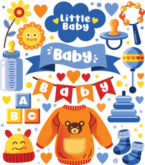Baby Elements Vector Illustration