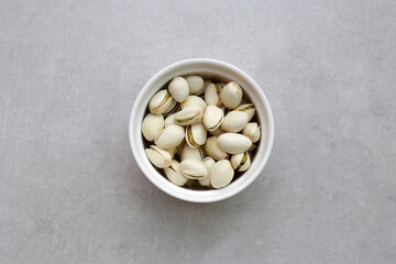 Roasted salted pistachios, delicious snack