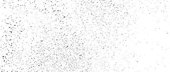 Light gritty grunge gradient texture. Black subtle grain overlay background. Distressed noise surface with dust, sand, particles, specks. Rough dirty speckled backdrop. Vector wallpaper