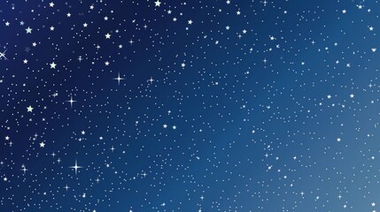 Obraz premium A blue background dotted with tiny white stars, creating a starry night sky effect