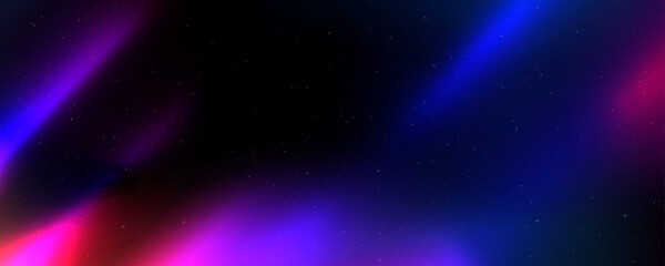 Obraz premium Dusty light leak background. Blue purple film flare effect overlay. Old grainy vintage photo filter texture template. Exposed photography wallpaper. Abstract blurry saturated rays backdrop. Vector