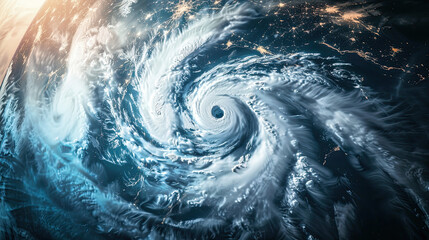 Global Scale: Hurricane Viewed from Space