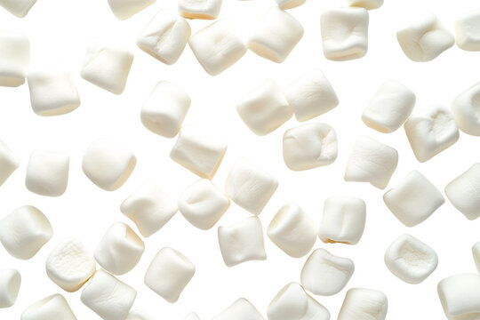 marshmallows isolated on transparent background PNG
