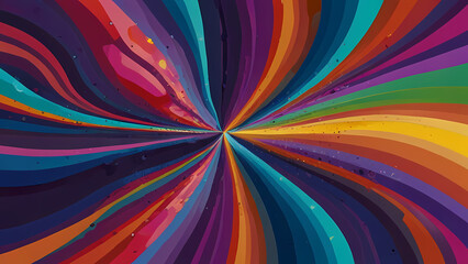 abstract psychedelic background with bold, contrasting colors, and flowing, organic shapes that blend seamlessly into one another, creating a hypnotic effect