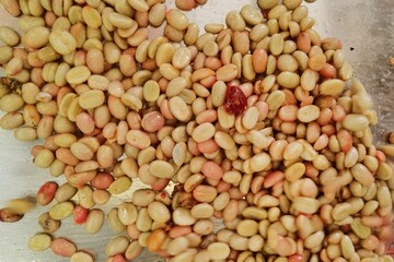 Coffee beans,In the ferment and wash method of wet processing