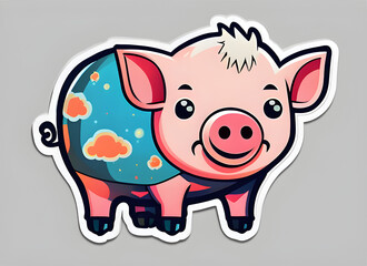 Fototapeta premium pig generative ai