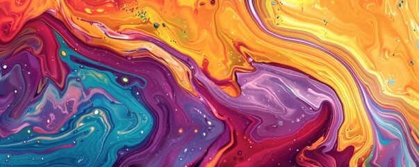 Naklejka premium Elegance in Color: Abstract Marble Pattern with Luxurious Swirls