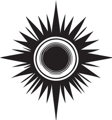 Stylish sun vector illustrator