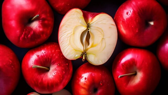 Close-up of red apples