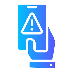 warning gradient icon