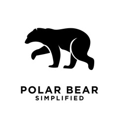 Polar Bear logo icon design vector illustration
