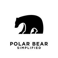 Polar Bear logo icon design vector illustration