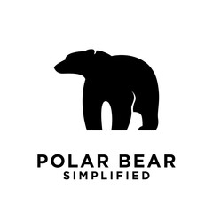 Polar Bear logo icon design vector illustration