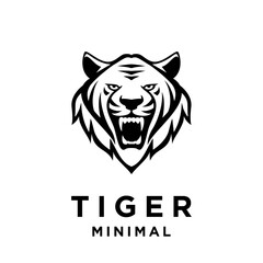 Tiger Head logo icon design illustration