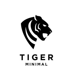 Tiger Head logo icon design illustration