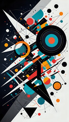 Obraz premium Abstraktion Das Bild der Zukunft 9х16. Hintergrund für das Design 2.