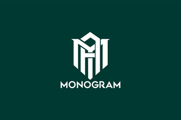 Creative , luxury, monogram, M A Latter logo design	