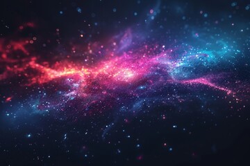 A close-up of a dark nebula with a backdrop of colorful stars, illustrating the beauty of the universe. AI Generative.
