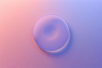 minimalist abstract composition with overlapping gradient circles in red, pink, and purple hues on a smooth gradient background