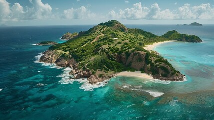 Île Fourchue, located in the French West Indies in the Caribbean, specifically in Saint Barthélemy (St. Barts), is known for its picturesque landscapes