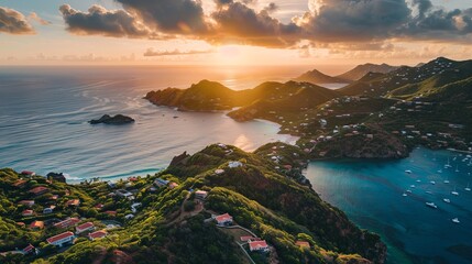 Île Fourchue, located in the French West Indies in the Caribbean, specifically in Saint Barthélemy (St. Barts), is known for its picturesque landscapes