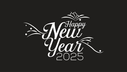 Happy new year 2025 Modern design. banner design template Vector illustration background design.