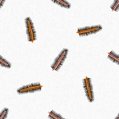 Midcentury modern floral endless pattern. Organic summer gender neutral 70s matisse wallpaper. 