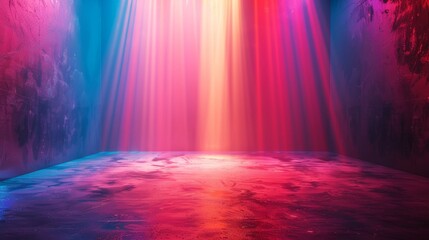 Obraz premium Neon Grunge Background - Pink and Blue Light
