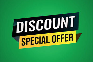 discount special offer poster banner graphic design icon logo sign symbol social media website coupon

