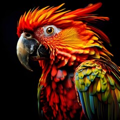 Obraz premium red and yellow macaw