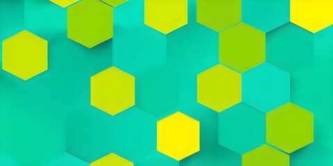 abstract composition of interlocking hexagons