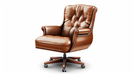 Fototapeta premium Office chair armchair furniture separate and all by itself. Vector graphic picture to use in a design